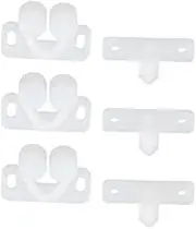 YuanHolumid 3Pcs White Marine Boat Ball Catch Door Cupboard Spring Back Plates Roller Latch Plastic Cabinet and Furniture Door Catches Catches Cabinet Hardware