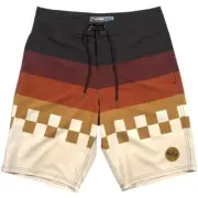 Fasthouse Cruiser 21" Boardshorts | Tan/Brown/Black | Sz 32