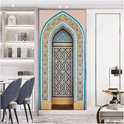 Door Stickers PVC Door Sticker Home Decoration Wall Stickers Living Room Art Mural Peel & Stick Wall Decals (Size : 95x215cm)