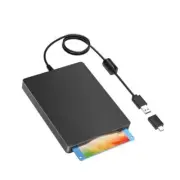 Floppy Disk Reader,External Floppy Drive, 3.5" USB &Type C Floppy Disk Reader