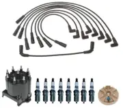 ACDelco Ignition Kit Distributor Rotor Cap Wire & Spark Plugs for Chevrolet GMC