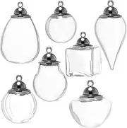 7pcs Cork Jars Empty Shot Bottles Refillable Light Bulb Shape Bottles Alcohol Mini Dropper Bottle Water Bottles Bottles Small Wishing Bottles Mason Jars Drink