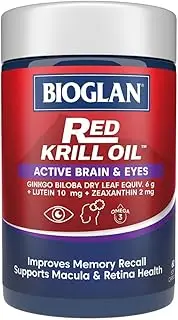 Bioglan Red Krill Oil(TM) Active Brain & Eyes 60 Capsules