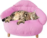 Dog Sofa Bed, Comfortable Pet Beds, Dog Sofa Bed, Pet Chair, Raised Bed for Cats with Breathable Cushion for Living Room or Living Room Comfort