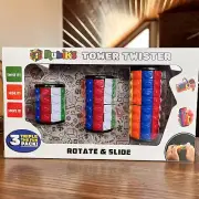 Rubiks Tower Twister Puzzle Rotate & Slide & Solve Triple 3 Puzzle Brainteaser