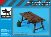 Black Dog 1/32 Work Bench & Tools