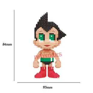 Nano Block Astroboy 積木 Tetsuwan Atom 模型 Diy 男孩流行女孩創意玩具禮物