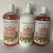 Crabtree & Evelyn Rosewater 2- Bath & Shower Gel & 1 Body Lotion Bundle