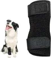[Generic] Back Leg Support, Dog Brace Protectors, Joint Compression Wrap | Adjustable Sleeve Design with Secure Fit, Knee Support Anti-Licking Brace for Front and Rear Legs Recovery and Post-Injury Mobility Aid
