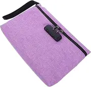 COLLBATH Lockable Cash Bag Storage Bag Combination Locks Money Organizer Case Waterproof Bank Bag Multi-use Storage