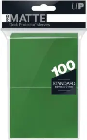 Ultra Pro Standard Deck Protectors - Pro-Matte Green (100 Ct)