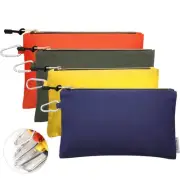 Canvas Tool Pouch Zipper Bags,16OZ(A) Utility Bags Heavy Duty Tools Pouch wit...