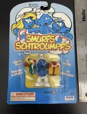 Vintage 1999 The Smurfs Schleich Figure Package Unopened New 20040 Gift Flowers