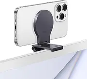 Stouchi Continuity Camera Mount for Desktop Monitor, iMac Compatible iPhone Webcam Mount with Mag-Safe for Mac Desktops and Displays Space Grey
