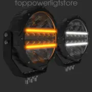 Colight 9" Osram LED Driving Lights Round Spotlight Off-road DRL 4x4 1lux@1450M