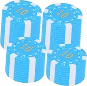 COSMEVIVI Educational Number Chips 50pcs Plastic Table Game Coins Smooth Edges for Counting Sorting