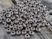 Tibetan Style Spacer Beads, Antique Silver, (2), 5x3mm, 100pce, Free post, OZ