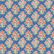 Quilting Patchwork Fabric TILDA Jubilee Farm Flowers Blue 50x55cm FQ