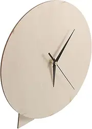 Artistic DIY Wooden Clock Dial for Blank Round Painting Dial Plate Craft for Home Decor Nursery Classroom Projects Unfinished Wooden Clock Parts with Hands