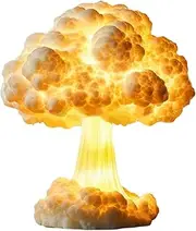 dzqad Mushroom Lamp, Decorative Mushroom Cloud Lamp, 3D Printed Aesthetic Night Light for Bedroom, Dorm, Apartment, Living Room, Office, Bedside Table and Shelves