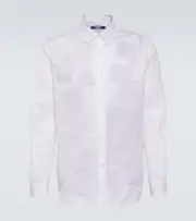 [Junya Watanabe] Junya Watanabe Patchwork cotton shirt UK 15 white