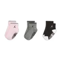 在飛比找PChome24h購物優惠-Nike 耐吉 襪子 Jordan 童襪 黑 灰 粉 童襪 