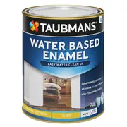 Taubmans 1L White Gloss Water Based Enamel