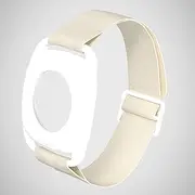 Sensor Cover Armband for Freestyle Libre, Protector Case Compatible with Freestyle Libre 1 & 2, Silicone-Free Stretchable Armband for Diabetic (L-Beige)
