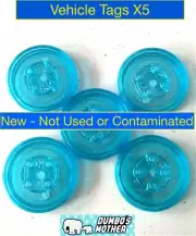 Lego Dimensions Blank Toy Tag Vehicle Gadget Blue X5