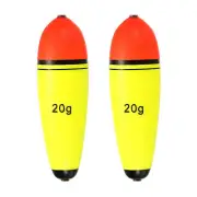 0.7oz Fishing Slip Bobbers, 2 Pack EVA Fishing Float, Yellow