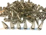 10 Pieces 30mm SPIKES spots Cone Metal Studs Leather Craft Rivet Bullet Spikes