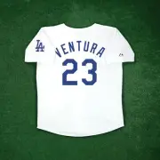 Robin Ventura 2003 Los Angeles Dodgers Cooperstown Home White Jersey w/ Patch