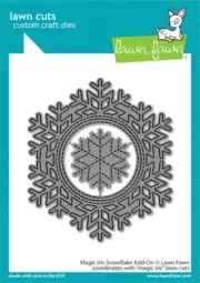 Lawn Fawn Magic Iris Snowflake Add-on Die 2pc