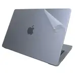 【EZSTICK】MACBOOK PRO 14 14吋 A2918 M3 透明機身貼(含上蓋、鍵盤週圍、底部貼)