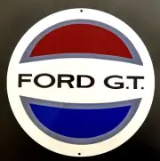 Vintage Ford G.T. Steel Sign - 19"