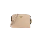Prada Vitello Phenix Double Zipped Crossbody Bag Cameo Beige