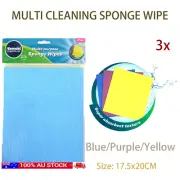3x3pcs Magic Sponge Eraser Cleaning Multi-functional Foam Cleaner Wipes Tools AU
