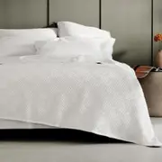 Sheridan Amberley Bed Cover in White Size: King Cotton/Polyester