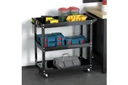 Giantz 3-Tier Tool Cart Trolley Workshop Garage Storage Organizer Black