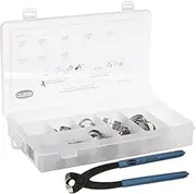 18500060 StepLess 1-Ear Clamp Kit (StepLess Ear Clamps Stainless Steel with Standard jaw Single Action Pincer)