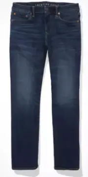 ￼ American eagle mens original bootcut midnight blue airflex + 34/34 6019