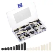 M3 Nylon Spacer Set, 180Pcs Non-Threaded ABS Round Spacer Standoff, Black/White