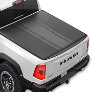 MotorBox Stripe Truck Tonneau Cover for Ram 1500 (2009-2025) / Ram 2500 & 3500 (2009-2025) with Extra Short 5.7 ft Bed Length, All-Weather Soft Roll-Up Truck Bed Cover
