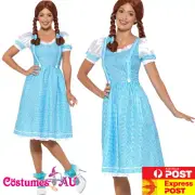 Ladies Kansas Country Girl Costume Wizard of Oz Dorothy Fancy Dress Halloween