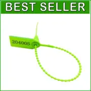500pcs Green Self-Locking Zip Ties - Waterproof & Non-Toxic Security Seals