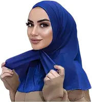 [MOWEN] Practical Button Hijab Hat Modal Cotton Plain Islamic Muslim Underwear Hat Stretch Hijab Hat