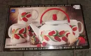 Vintage NIB Ekco Retro Garden Tulip Tea Set