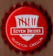 USA Plastic Lined Beer Crown Bottle Cap: Seven Brides Brewing