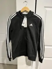 Adidas Womens Essentials 3S Full Zip Hoodie Size Small NWT
