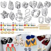 126 Pcs Polymer Clay Cutters Set Stainless Steel Clay Earring Cutters with HuTHj